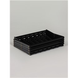Подставка для цветов Greengo, 5 полок, 50×25×89 см, напольная, бамбук, чёрная