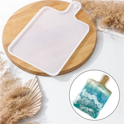 Молд для эпоксидной смолы Доляна «Классика. Прямоугольник», силикон, 34×21.5×1.2 см, цвет прозрачный