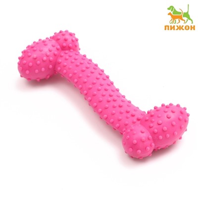 Жевательная игрушка для собак «Любимое лакомство», 11×4 см, TPR, розовая