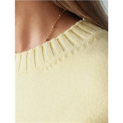 Базовый джемпер из мягкой пряжи с кашемиром с разрезами по бокам