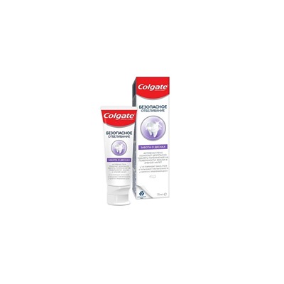 Colgate зубная паста 75мл Безопасное отбеливание Забота о деснах