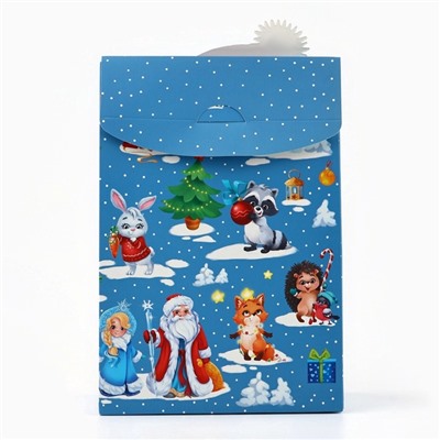 Коробка подарочная новогодняя складная «Снеговик», 15×7×22 см, Новый год