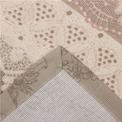 Скатерть «Доляна» Кружево 110×146 см, 100% хлопок, рогожка, 164 г/м²