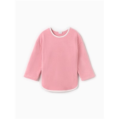 Свитшот флисовый детский MINAKU: Fleece Soft, розовые, рост 104 см
