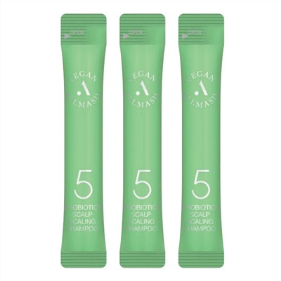 AllMasil Глубокоочищающий шампунь для волос с пробиотиками / Vegan 5 Probiotics Scalp Scaling Shampoo Stick Pouch, 20 шт. х 8 мл 23650