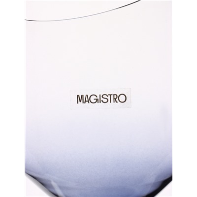 Бокал для вина Magistro «Иллюзия», 540 мл, 10×24 см, стекло, прозрачный, синий