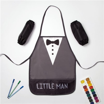 Фартук с нарукавниками детский Этель «Little man», 49×39 см
