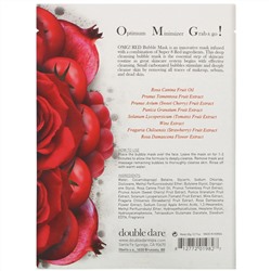 Double Dare, Red Bubble Beauty Mask, маска для лица, 1 шт., 20 г (0,71 унции)