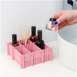 Разделитель для ящиков, 4 шт., 37×7 см, розовый