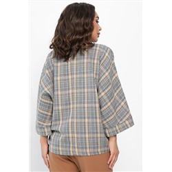 Блуза Ватсон (серо-бежевая) Б14150-12М