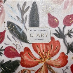Ежедневник недатированный А6+ 240 стр. "Нежные цветы" 3-745/03 Bruno Visconti