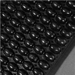 Накидка-массажёр на сиденье, 126×43 см, с поясничной опорой, чёрный