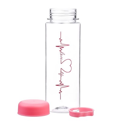 Бутылка для воды пластиковая «Пульс», 500 мл