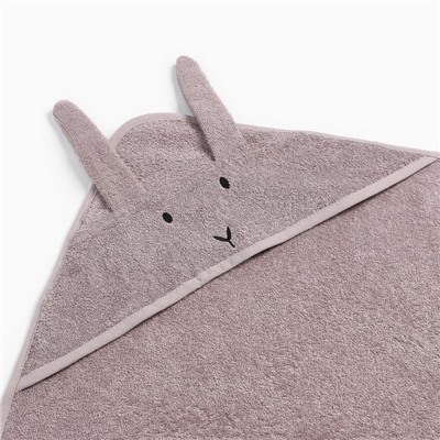 Набор «Крошка Я» (полотенце-уголок, рукавица, нагрудник), хлопок 100%, розовое