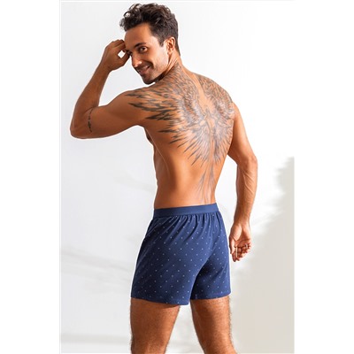 Трусы, набор - 2 штуки муж BeGood UMJ1204B Underwear темно-синий/темно-синий принт