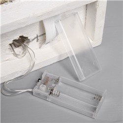 Фигура деревянная «Хижина» 21×23×9 см, 5 LED, батарейки ААx2 (не в комплекте), свечение тёплое