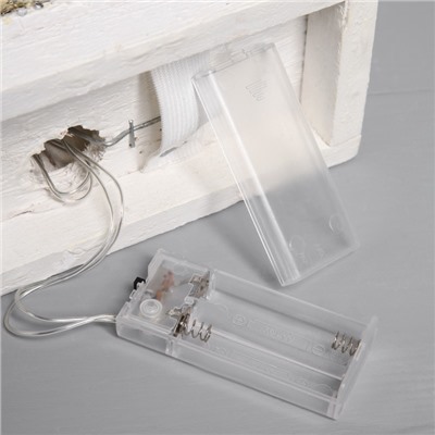 Фигура деревянная «Хижина» 21×23×9 см, 5 LED, батарейки ААx2 (не в комплекте), свечение тёплое