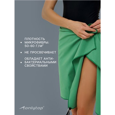 Полотенце из микрофибры ONLYTOP, 50×120 см, цвет зелёный