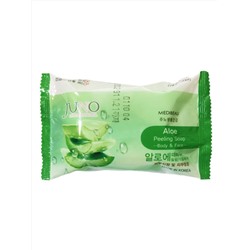 MEDIBEAU Косметическое пилинг-мыло для лица и тела с экстрактом алоэ / Aloe Peeling Soap, 150 г