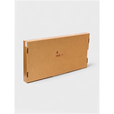 Плетёная корзина для белья с крышкой «Лён», 60 л, 43×20×80 см, белая