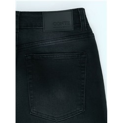 Актуальная коллекция CONTE CON-800 Чёрные джинсы wide leg с дополнительной петлёй для кастомизаций
