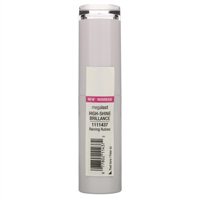 Wet n Wild, MegaLast High-Shine Brillance Lip Color, Raining Rubies, 0.11 oz (3.3 g)