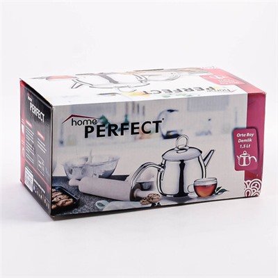 800-306 Чайник металлический 1,5л Home Perfect нерж/ст (х6)