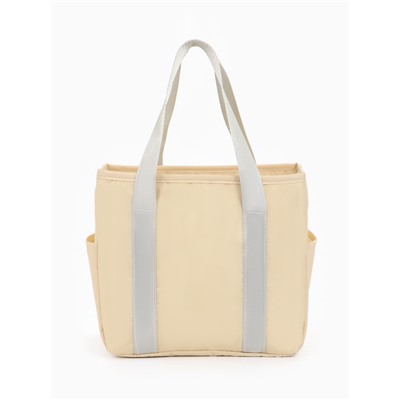 Термосумка на молнии, 6.4 л, бежевая