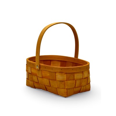 Корзина плетёная для хранения Locus, с ручкой, ива, коричневая, набор 3 шт.