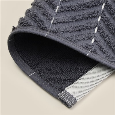 Коврик махровый SL HOME: Lines «Гри Сандре», 50×70 см, хлопок 100%