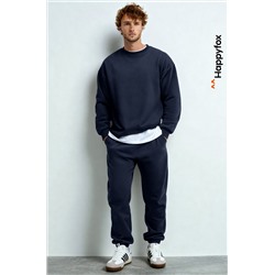 Мужской костюм оверсайз из футера трехнитки Happyfox