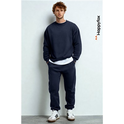 Мужской костюм оверсайз из футера трехнитки Happyfox