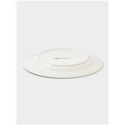 Тарелка новогодняя Доляна «Сказочный бал», d=20.5 см, фарфор, белая