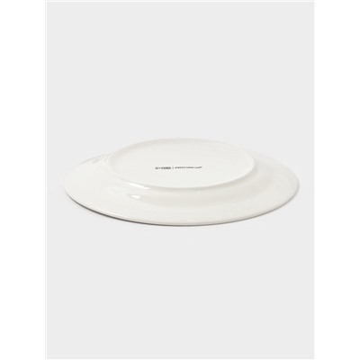 Тарелка новогодняя Доляна «Сказочный бал», d=20.5 см, фарфор, белая