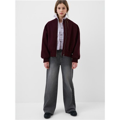 Куртка текстильная для девочек (бомбер)