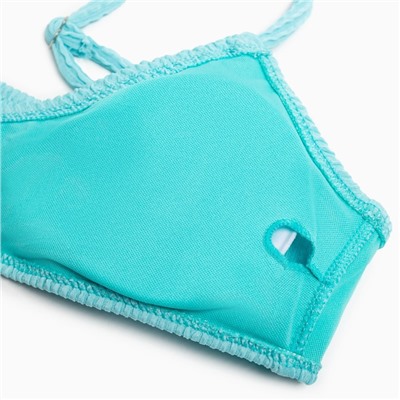 Купальник раздельный фактурный женский MINAKU, бирюзовый, размер 44