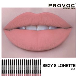 Provoc Гелевая подводка в карандаше для губ, №35 / Semi-Permanent Gel Lip Liner, Sexy Silohette 7860
