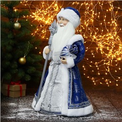 Дед Мороз под ёлку «Зимнее волшебство. Новогодняя игрушка с посохом и подарками», 50 см