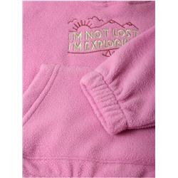 Худи для девочки «Крошка Я» Exploring, рост 80-86 см, лиловое