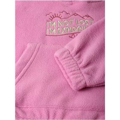 Худи для девочки «Крошка Я» Exploring, рост 80-86 см, лиловое