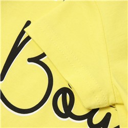 Комплект для мальчика (футболка/шорты), цвет жёлтый/серый, рост 86 см