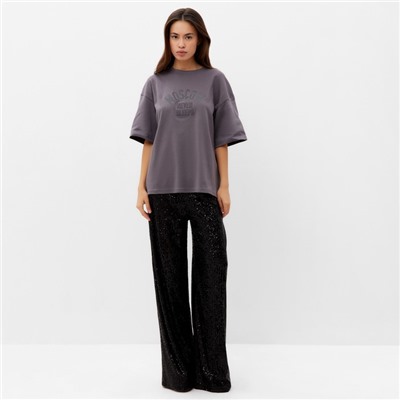 Футболка женская MIST Moscow размер 48-50, серая