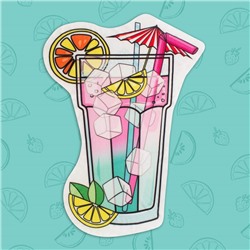 Полотенце пляжное «Коктейль», 110×150 см, 100 % п/э