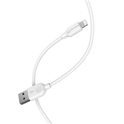 Кабель USB - Apple lightning Borofone BX14 12W 100см 2,4A  (white)