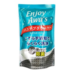 Чистящая спрей-пена с ароматом цитрусов с ионами серебра для ванны (сменная упаковка) Enjoy Awa’s Bathtub Cleaner Rocket Soap, Япония, 300 мл Акция