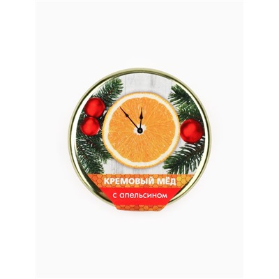 Мёд кремовый «Новогодние часики», с апельсином, 30 г