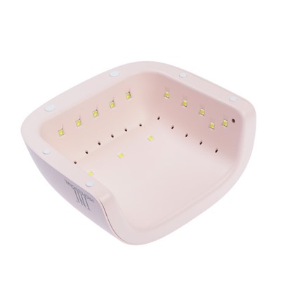 Лампа для гель-лака TNL Sunrise, UV/LED, 48 Вт, 18 диодов, таймер 30/60/90 сек, светло-роз.