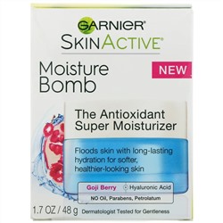 Garnier, SkinActive, «Водяная бомба», увлажняющее средство с антиоксидантами, 48 г