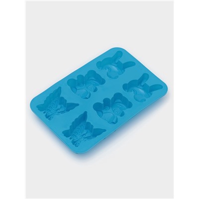 Форма для выпечки Доляна «Животные. Зоопарк», силикон, 26×17 см, 6 ячеек (7.2×6.4 см), МИКС