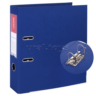 Папка с арочным механизмом A4 75 мм PP двусторонний разобранная, металлическая окантовка, запечатка форзаца, наварной карман с этикеткой, синяя